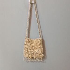 BOUNTY CROSSBODY BEADED BAG VINTAGE made In Hong Kong